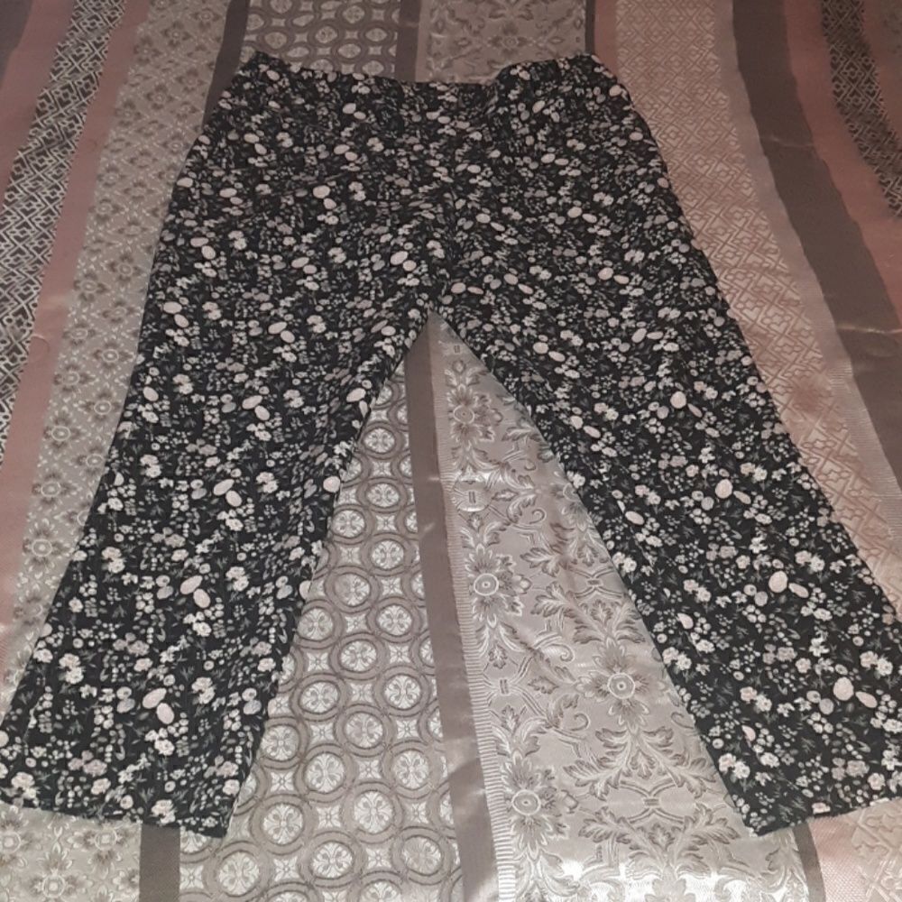 Cynthia Rowley Floral Work Pants Size 12